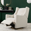 Kiwi Electronic Recliner & Swivel Glider with USB Port, Ivory Boucle/Gold - Nursery Chairs - 4 - thumbnail