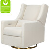 Kiwi Electronic Recliner & Swivel Glider with USB Port, Ivory Boucle/Gold - Nursery Chairs - 11 - thumbnail