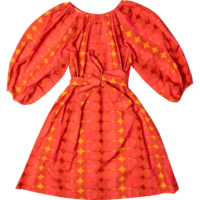 Women's Bliss Mini Dress Summer Circle, Red/Orange