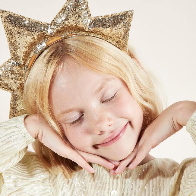Gold Puffy Star Headband - Costumes - 3
