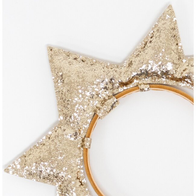 Gold Puffy Star Headband - Costumes - 4