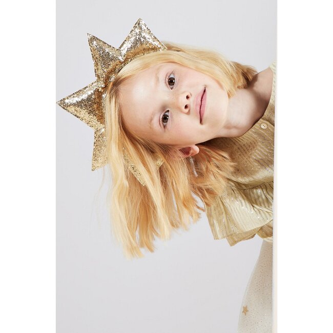 Gold Puffy Star Headband - Costumes - 6