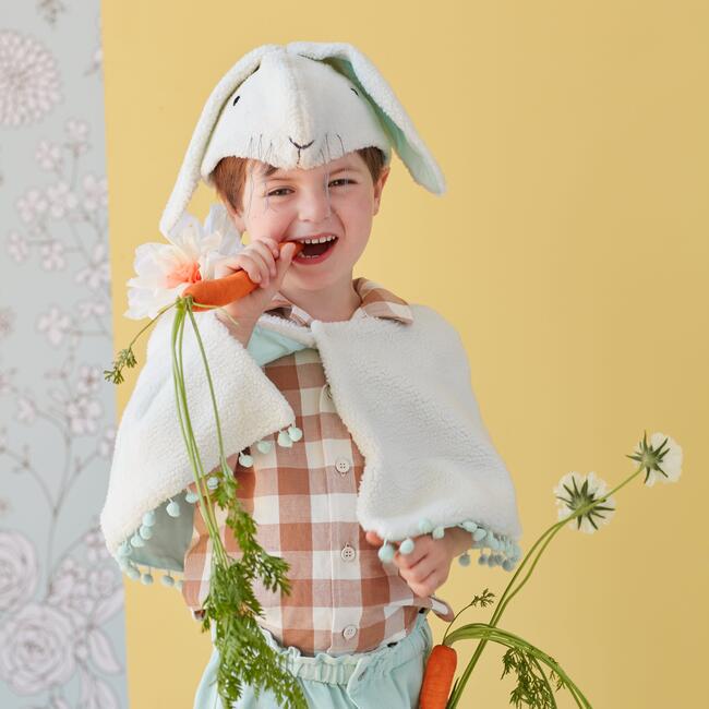 Sherpa Fleece Bunny Costume, White - Costumes - 1