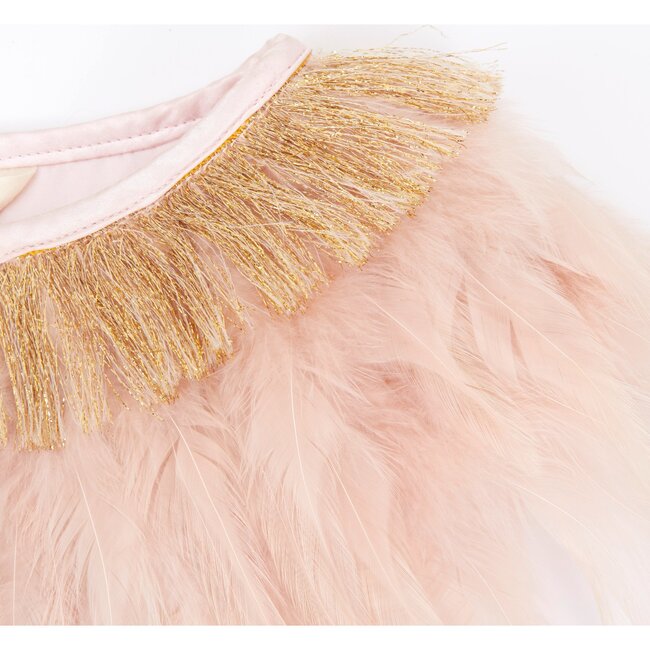 Peach Feather Capelet - Costumes - 3