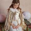Gold Sparkle Cape Dress Up - Costumes - 2