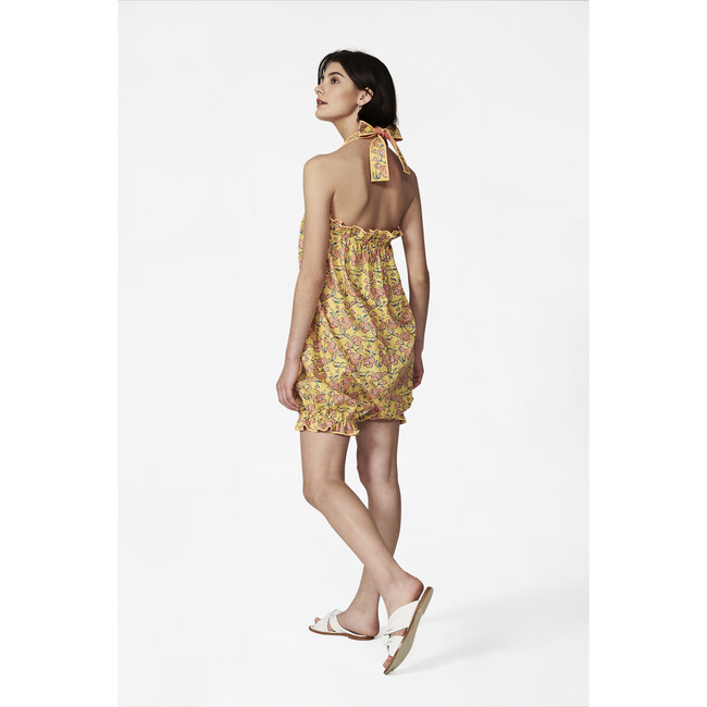 Women's Peter Playsuit , Yellow - Dresses - 3