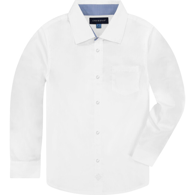 Poplin Button Down, White