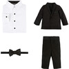 Four Piece Tuxedo Set, Black - Suits & Separates - 1 - thumbnail