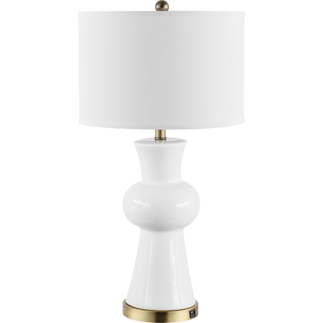 Lola Column Table Lamps With USB Port, Set of 2