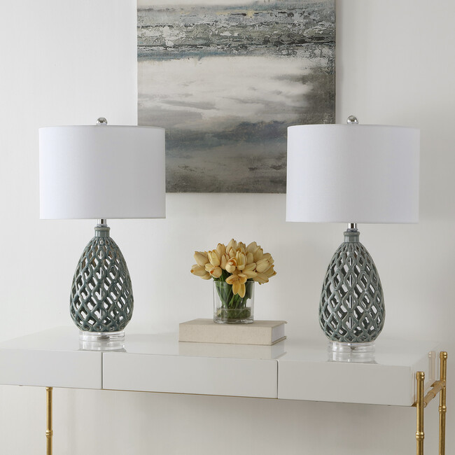 Quin Table Lamps with USB Port, Set of 2 - Lighting - 3