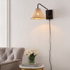 Tressa Wall Sconces with USB Port, Set of 2 in Black - Lighting - 2