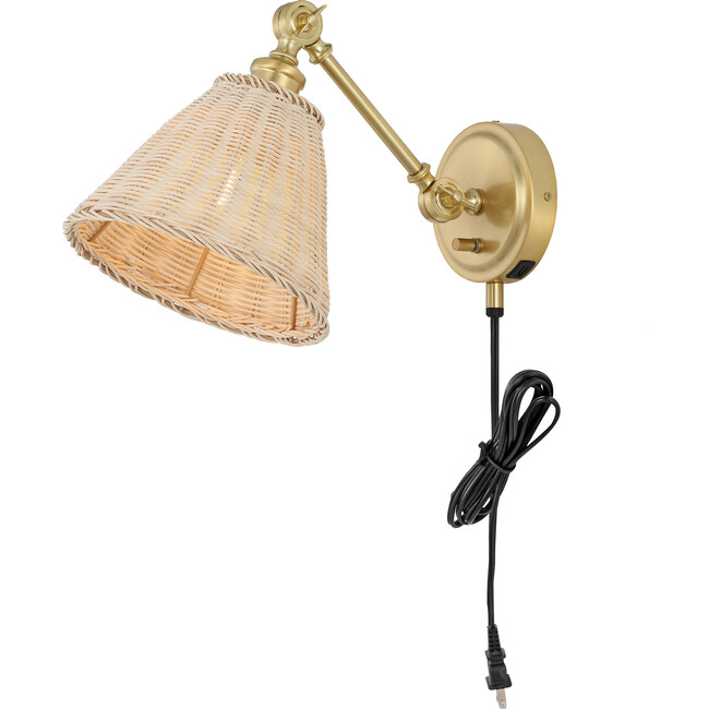 Oswynn Wall Sconces with USB Port, Set of 2 in Gold - Lighting - 4