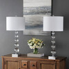 Liam Stacked Crystal Ball Lamps With USB Port, Set of 2 - Lighting - 3