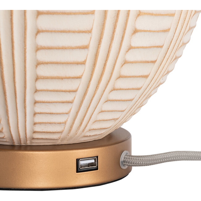 Marrla Table Lamp with USB Port - Lighting - 3