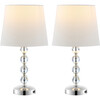 Nola Stacked Crystal Ball Lamps With USB Port, Set of 2 - Lighting - 4