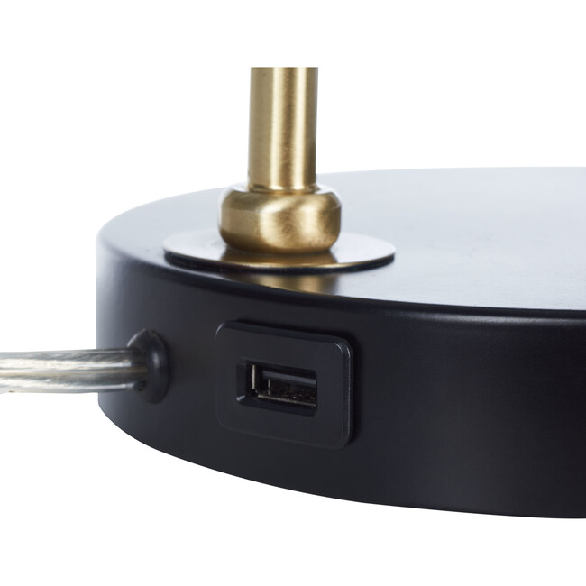 Felton Table Lamp with USB Port, Black - Lighting - 4