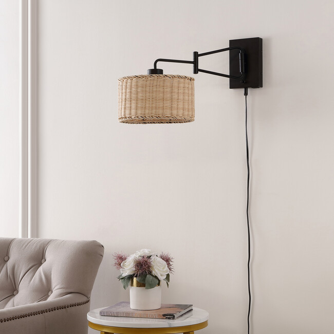 Bramley Wall Sconces with USB Port, Set of 2 in Black - Lighting - 3
