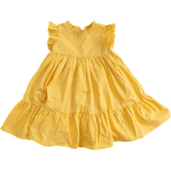 Celine Ruffle Dress, Marigold - Bonbon Swim Dresses | Maisonette