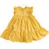 Celine Ruffle Dress, Marigold - Dresses - 1 - thumbnail