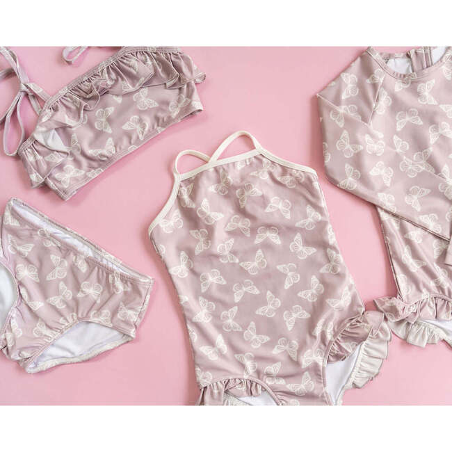 Lola Ruffle Bikini, Lilac Butterfly - Two Pieces - 2