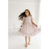 Puff Sleeve Dress, Lilac Butterfly - Dresses - 2