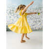 Celine Ruffle Dress, Marigold - Dresses - 4