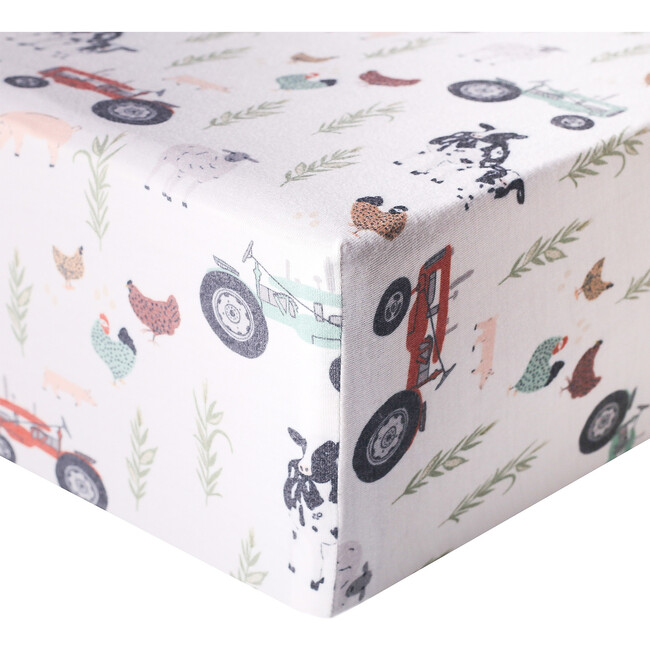 Jo Premium Fitted Crib Sheet, Multi
