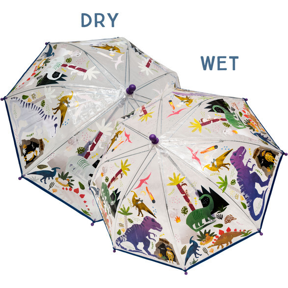 Dino Transparent Colour Changing Umbrella