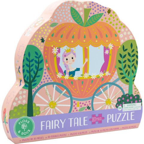 Fairy Tale 80pc "Horse & Carriage" Shaped Jigsaw