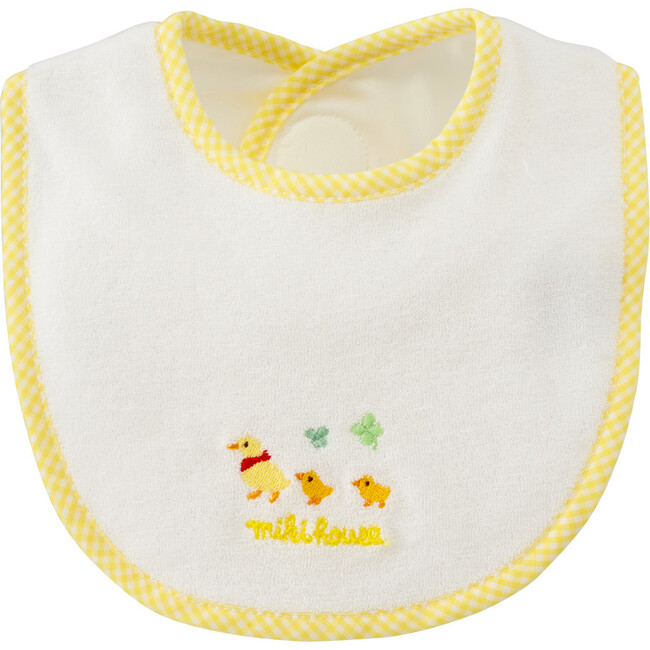 A Mother and Her Ducklings Bib, Yellow