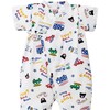 Surf’s Up One Piece Kimono Jinbei, White - Loungewear - 1 - thumbnail