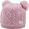 Cable Knit Beanie, Pink - Hats - 1 - thumbnail