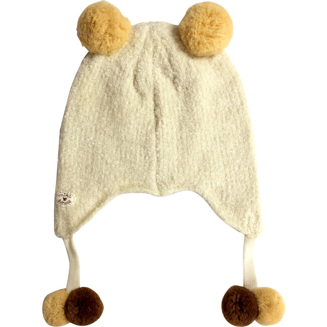 Pom Hat, Beige - Hats - 2
