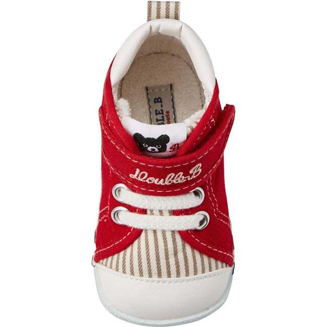 Street Style DOUBLE-B High Top First Walker Shoes, Red - Sneakers - 3