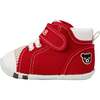 Street Style DOUBLE-B High Top First Walker Shoes, Red - Sneakers - 4
