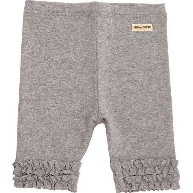 Frilled Shorts, Gray - Pants - 1 - zoom