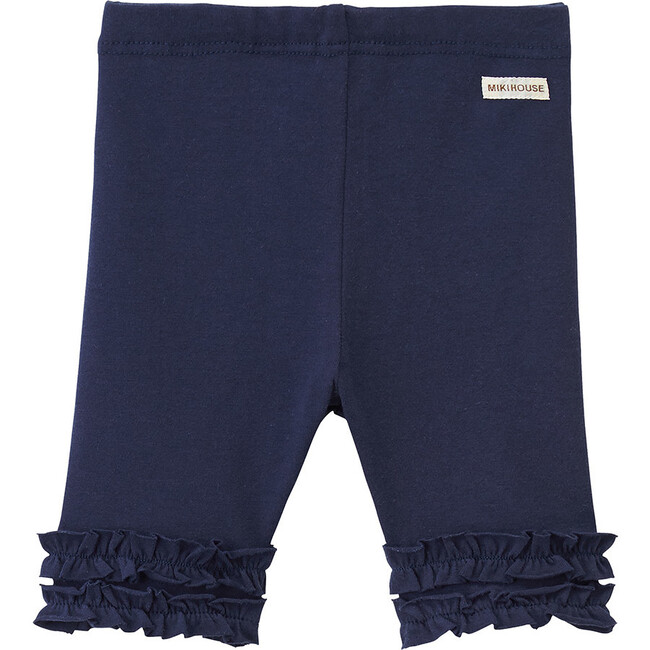 Frilled Shorts, Navy - Pants - 1 - zoom