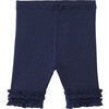 Frilled Shorts, Navy - Pants - 2