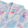 Cool Breeze Flora Two Piece Kimono Jinbei, Blue - Loungewear - 4