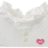 Cotton Frilled Blouse, White - Tees - 4