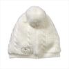 Cable Knit Beanie, White - Hats - 8