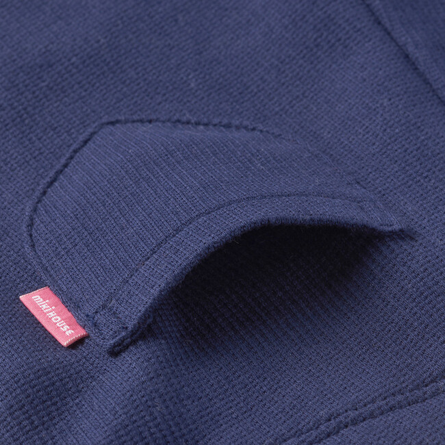 Ribbons Double Tuck Pique Shorts, Navy - Pants - 8