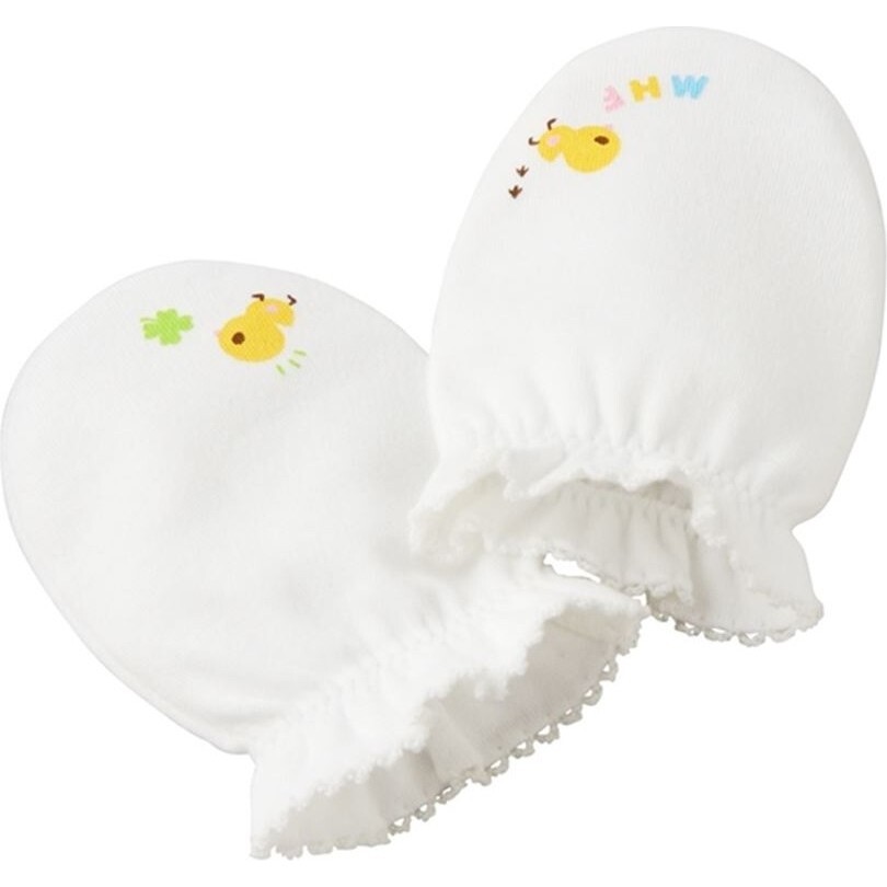 Baby Mitten, White - Other Accessories - 1