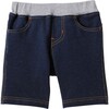 Everyday Knit Shorts, Indigo - Pants - 1 - thumbnail