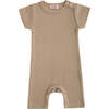 Khaki Modal Bodysuit, Beige - Onesies - 1 - thumbnail