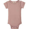 Rose SS Modal Bodysuit, Pink - Onesies - 1 - thumbnail