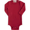 LS Modal Bodysuit, Red - Onesies - 1 - thumbnail
