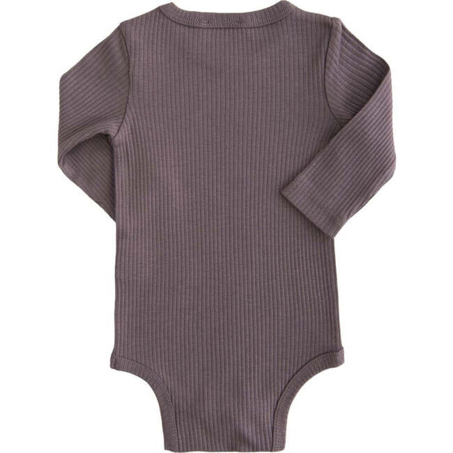 Plum LS Modal Bodysuit, Purple - Onesies - 2