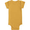 Mustard SS Modal Bodysuit, Yellow - Onesies - 2