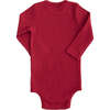 LS Modal Bodysuit, Red - Onesies - 2